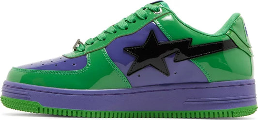 BAPE x MARVEL - A Bathing Ape Bape Sta Low Hulk x MARVEL Comics Sneakers