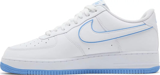NIKE - Nike Air Force 1 Low '07 White University Blue Sneakers