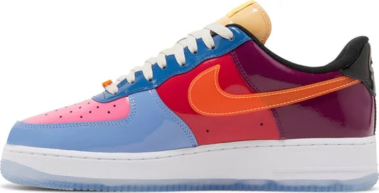 NIKE - Nike Air Force 1 Low SP Total Orange Multi-Patent x Underfeated Sneakers