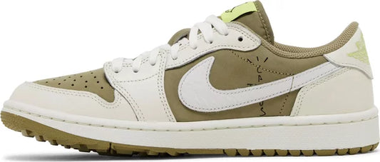 AIR JORDAN x TRAVIS SCOTT - Nike Air Jordan 1 Retro Low Golf Neutral Olive x Travis Scott Sneakers