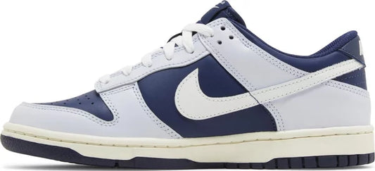 NIKE - Nike Dunk Low Football Grey Midnight Navy Sneakers (Kids - GS)