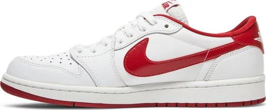 NIKE x AIR JORDAN - Nike AIr Jordan 1 Low White OG Varsity Red Sneakers