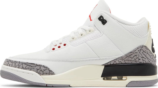 NIKE x AIR JORDAN - Nike Air Jordan 3 Retro White Cement Reimagined Sneakers