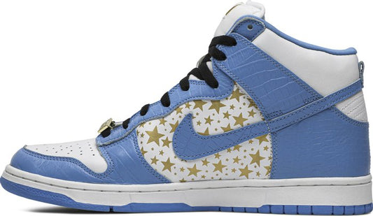 NIKE - Nike Dunk High Pro SB Blue Stars x Supreme Sneakers