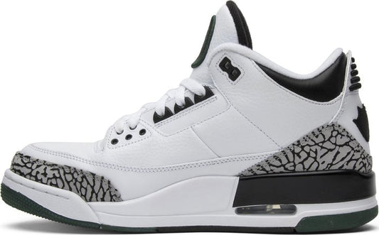 NIKE x AIR JORDAN - Nike Air Jordan 3 Retro Oregon Ducks Pit Crew White Sneakers