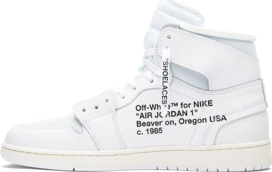 AIR JORDAN x OFF-WHITE - Nike Air Jordan 1 Retro High OG NRG White x Off-White Sneakers