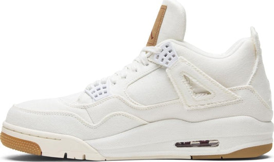 NIKE x AIR JORDAN - Nike Air Jordan 4 Retro White Denim x Levi's Sneakers (Levi's Tag)