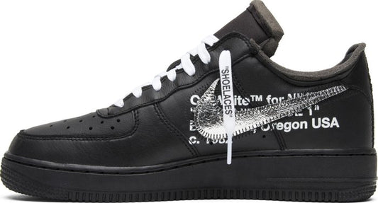 NIKE x OFF-WHITE - Nike Air Force 1 Low "07 Virgil x MoMa" x Off-White Sneakers (No Socks)