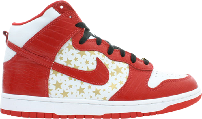 NIKE - Nike Dunk High Pro SB Red Stars x Supreme Sneakers