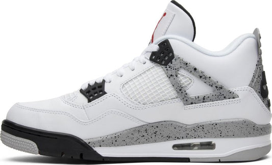 NIKE x AIR JORDAN - Nike Air Jordan 4 Retro OG White Cement Sneakers (2016 Version)