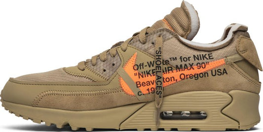 NIKE x OFF-WHITE - Nike Air Max 90 Desert Ore x Off-White Sneakers