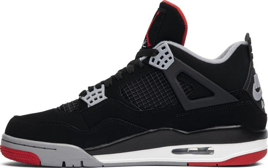 NIKE x AIR JORDAN - Nike Air Jordan 4 Retro OG Bred Sneakers (2019 Version)