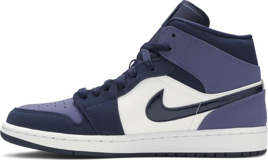 NIKE x AIR JORDAN - Nike Air Jordan 1 Mid Obsidian Sanded Purple Sneakers
