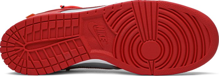 NIKE x OFF-WHITE - Nike Dunk Low University Red x Off-White Sneakers