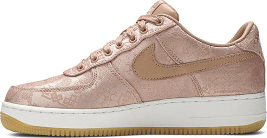 NIKE - Nike Air Force 1 Low Premium Rose Gold Silk x CLOT Sneakers (Regular Box)