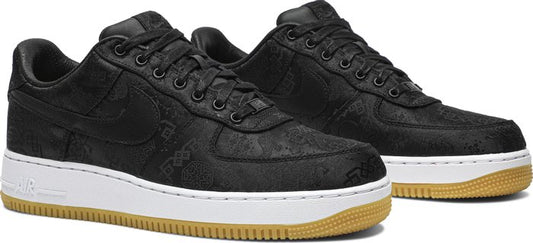 NIKE - Nike Air Force 1 Low Black Silk x Fragment Design x CLOT Sneakers