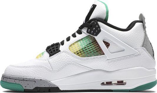 NIKE x AIR JORDAN - Nike Air Jordan 4 Retro Lucid Green Rasta Sneakers (Women)