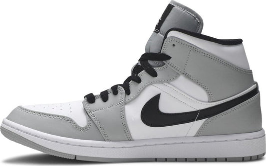 NIKE x AIR JORDAN - Nike Air Jordan 1 Mid Light Smoke Grey Sneakers
