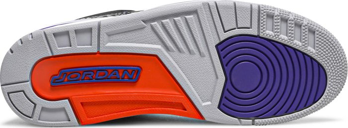 NIKE x AIR JORDAN - Nike Air Jordan 3 Retro Black Court Purple Sneakers