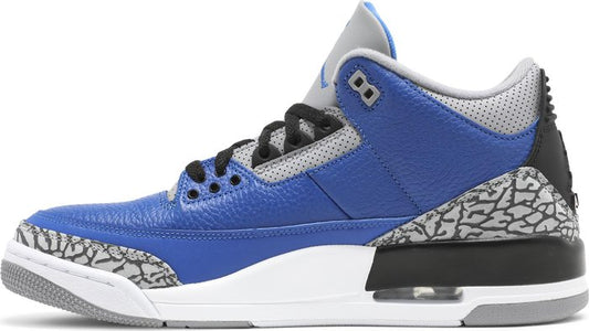 NIKE x AIR JORDAN - Nike Air Jordan 3 Retro Varsity Royal Cement Sneakers
