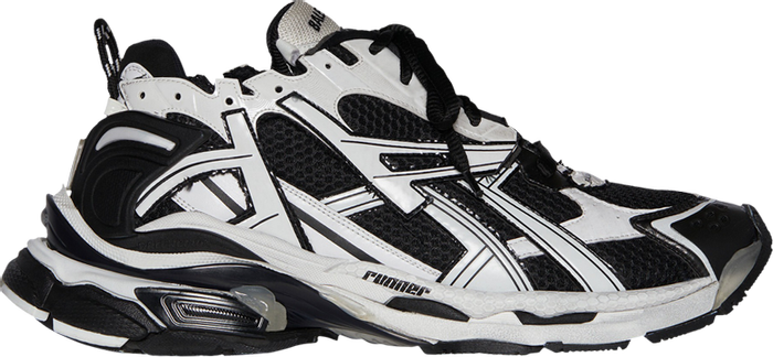 BALENCIAGA - BALENCIAGA Runner Black White Sneakers