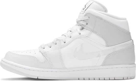 NIKE x AIR JORDAN - Nike Air Jordan 1 Mid Swoosh Logo - Grey Camo Sneakers