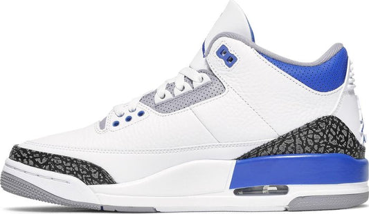 NIKE x AIR JORDAN - Nike Air Jordan 3 Retro Racer Blue Sneakers