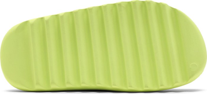 ADIDAS X YEEZY - Adidas YEEZY SLIDE Glow Green Slippers (First Release - Fluo Colour)