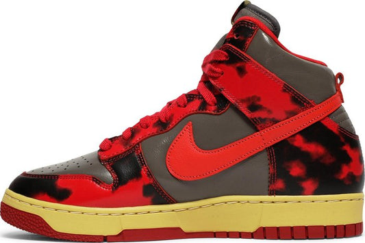 NIKE - Nike Dunk High 1985 Red Acid Wash Sneakers