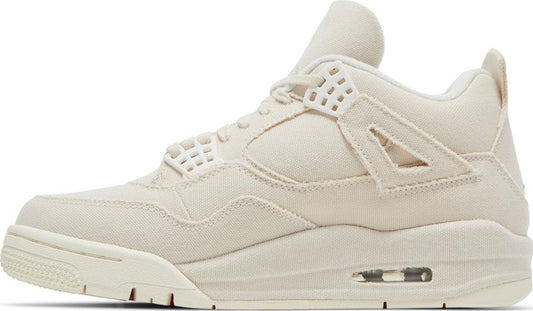 NIKE x AIR JORDAN - Nike Air Jordan 4 Retro Blank Canvas Sneakers (Women)