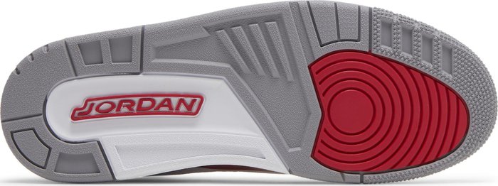 NIKE x AIR JORDAN - Nike Air Jordan 3 Retro Cardinal Red Sneakers