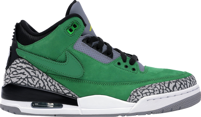 NIKE x AIR JORDAN - Nike Air Jordan 3 Retro Tinker Oregon Ducks PE Sneakers