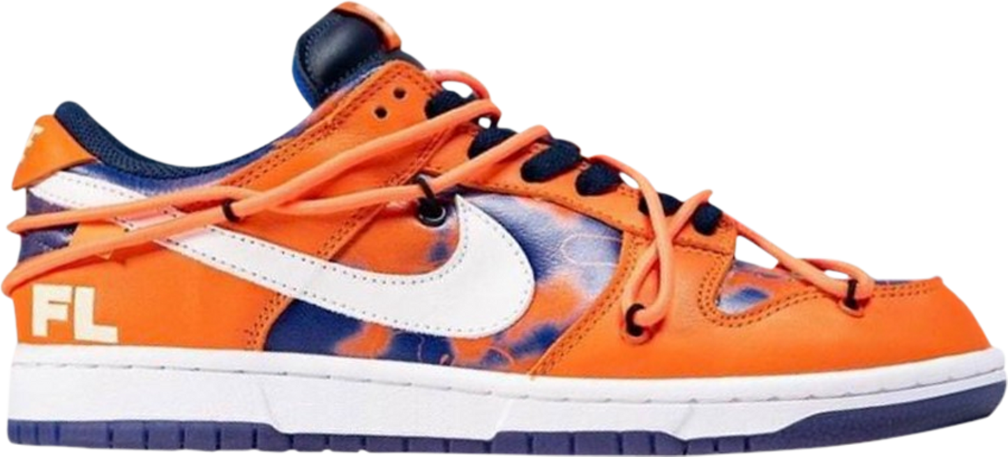 NIKE x OFF-WHITE - Nike Dunk Low SB Orange x Futura x Off-White Sneakers