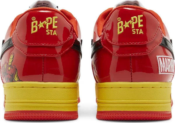 BAPE x MARVEL - A Bathing Ape Bape Sta Low Iron Man x MARVEL Comics Sneakers