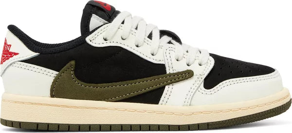 AIR JORDAN x TRAVIS SCOTT - Nike Air Jordan 1 Retro Low OG SP Olive x Travis Scott Sneakers (Kids - PS)