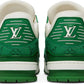 LOUIS VUITTON - Louis Vuitton Trainer Low Green Monogram Denim Sneakers