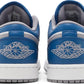 NIKE x AIR JORDAN - Nike Air Jordan 1 LowTrue Blue Cement Sneakers