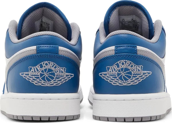 NIKE x AIR JORDAN - Nike Air Jordan 1 LowTrue Blue Cement Sneakers