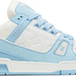 LOUIS VUITTON - Louis Vuitton Trainer Low Sky Blue Sneakers