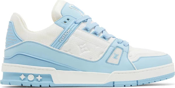 LOUIS VUITTON - Louis Vuitton Trainer Low Sky Blue Sneakers