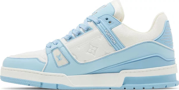 LOUIS VUITTON - Louis Vuitton Trainer Low Sky Blue Sneakers