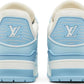 LOUIS VUITTON - Louis Vuitton Trainer Low Sky Blue Sneakers