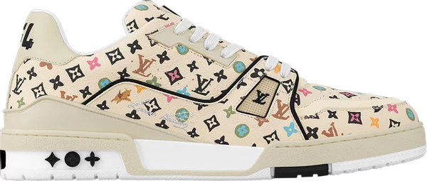 LOUIS VUITTON - Louis Vuitton Trainer Low Beige Multi-Color Monogram x Tyler, The Creator Sneakers