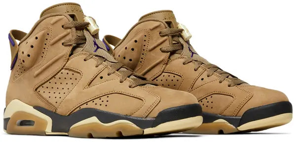 NIKE x AIR JORDAN - Nike Air Jordan 6 Retro GORE-TEX Brown Kelp Sneakers (Women)