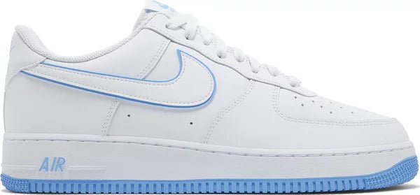 NIKE -  Nike Air Force 1 Low '07 White University Blue Sneakers