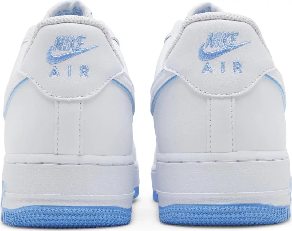 NIKE -  Nike Air Force 1 Low '07 White University Blue Sneakers