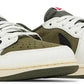 AIR JORDAN x TRAVIS SCOTT - Nike Air Jordan 1 Low OG SP Reverse Olive/Medium Olive x Travis Scott Sneakers