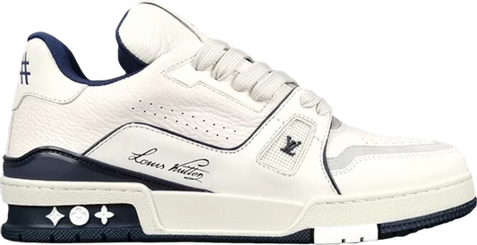 LOUIS VUITTON - Louis Vuitton Trainer Low #54 Signature White Marine Sneakers