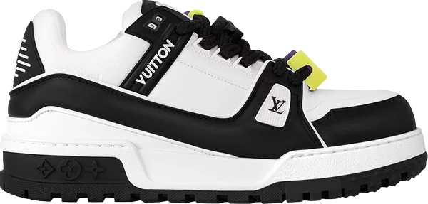 LOUIS VUITTON - Louis Vuitton Trainer Low Maxi Sneaker Black White Sneakers