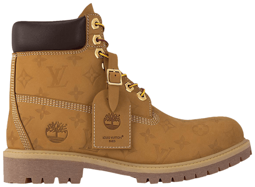 TIMBALAND x LOUIS VUITTON - Timbaland 6 Inch Ankle Boot Embossed Monogram - Wheat x Louis Vuitton Boots